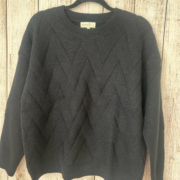 Pendleton Charcoal Chevron Crewneck Sweater - Picture 1 of 5